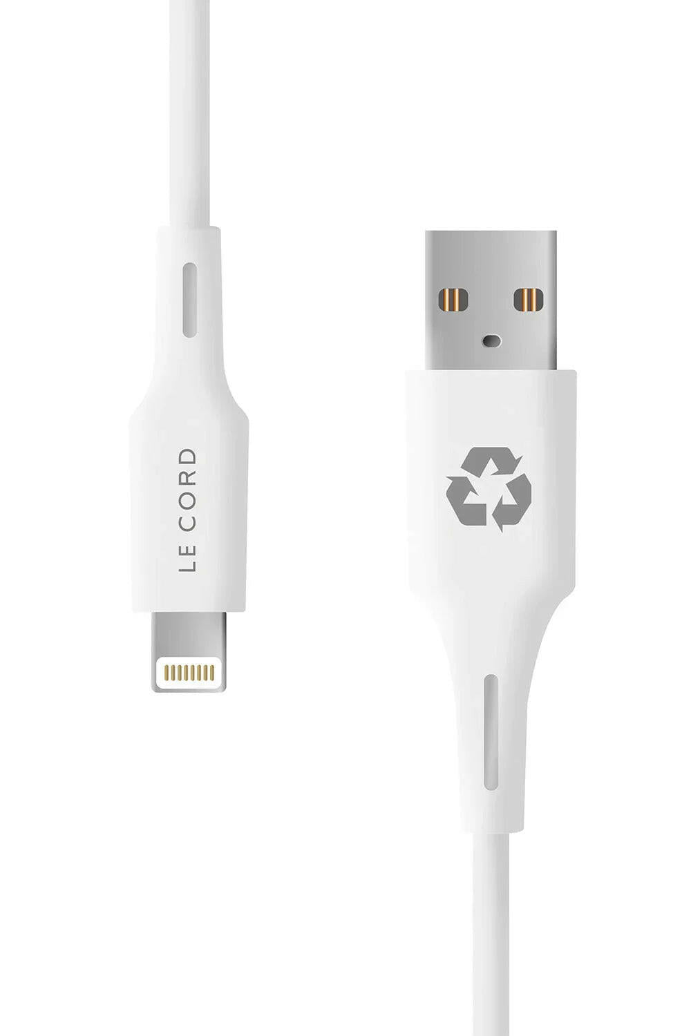 "Foggy Snow" Lightning zu USB A Kabel · 1.2 meter · Aus recyceltem Kunststoff